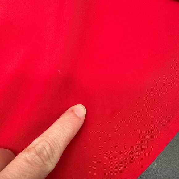 Vintage Red Button Up Blouse Size 8 Yves St Clair Womens Long Sleeve Korea 80s - Picture 7 of 8